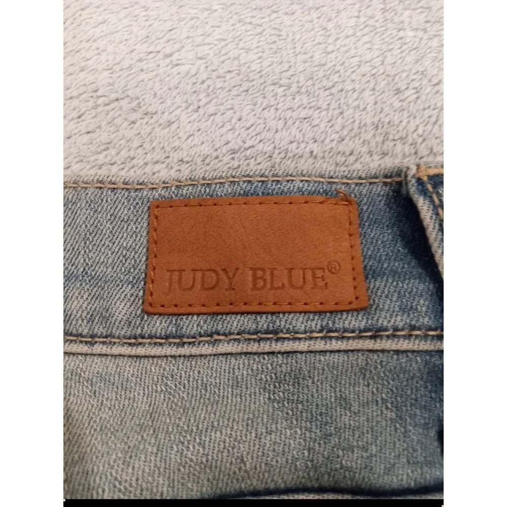 Womens Judy Blue Los Angeles Skinny FitBlue Stretch Denim Jeans Distressed 31x28